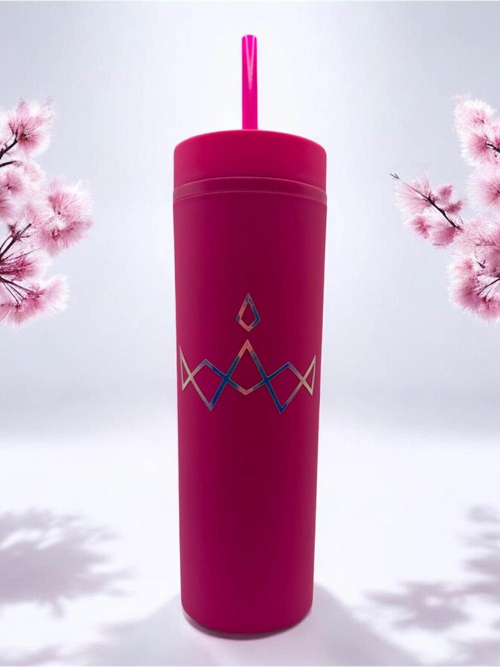 Pink MAO Tumbler with Straw